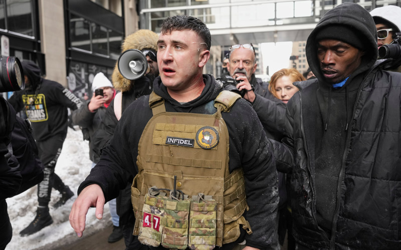 Police investigating after device thrown at anti-Islam protest in New York City