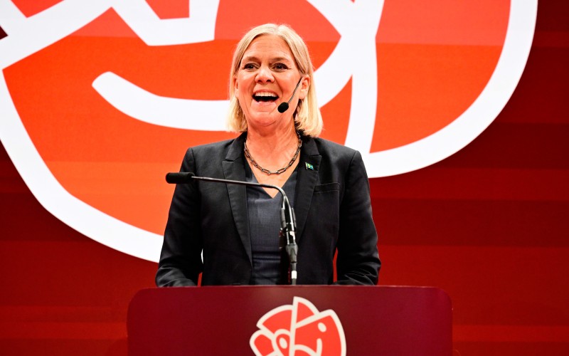 Sweden’s left-leaning opposition wins a narrow majority in national election