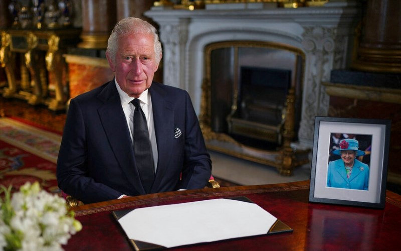 King Charles III vows `lifelong service' to country in mourning