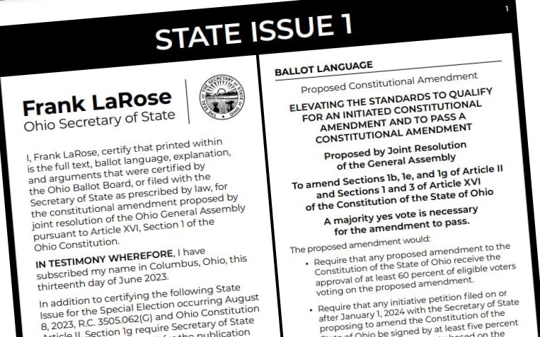 Push is on for elevating standards needed to amend state constitution