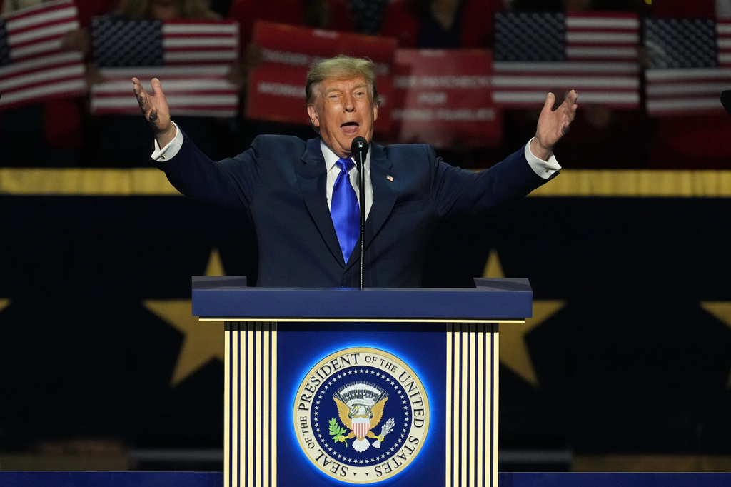 Trump defends Iran war, slams Democrats and promises cash at Republicans' midterm convention