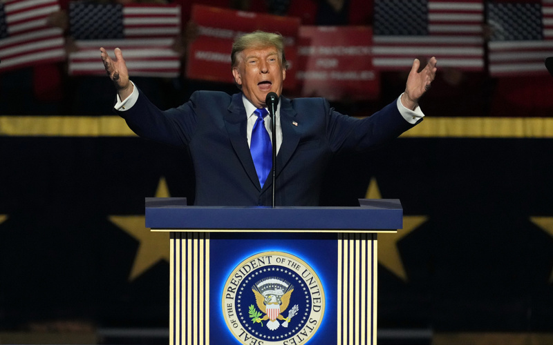 Trump defends Iran war, slams Democrats and promises cash at Republicans' midterm convention