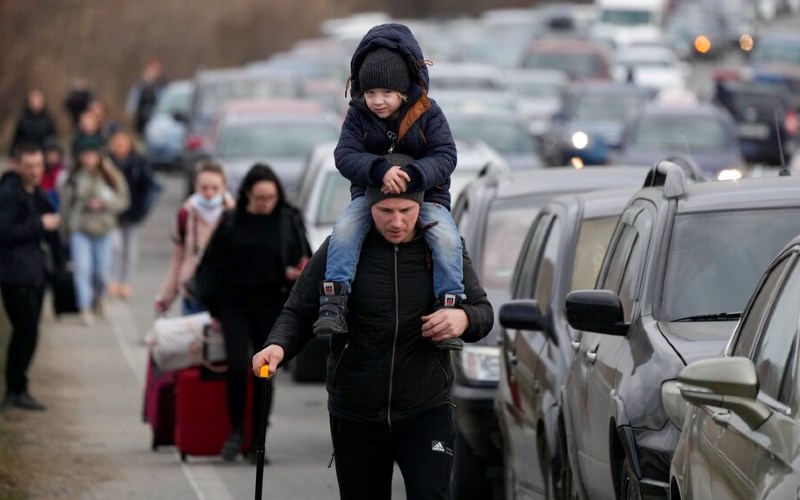 Familiar pattern in flood of Ukraine refugees: Innocent fleeing evil