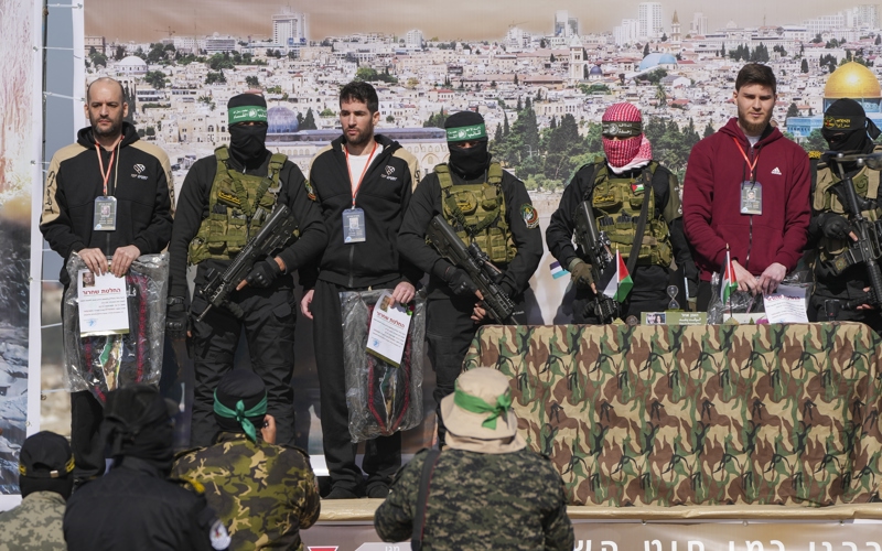 Hamas frees 3 hostages, Israel releases hundreds of prisoners as fragile ceasefire holds