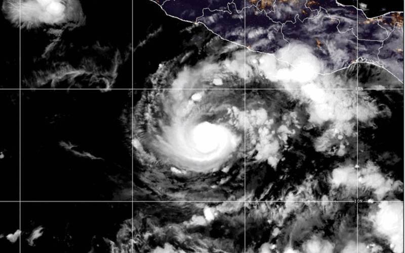 Hurricane Trudy strengthens to a Category 3 storm off Mexico's Pacific coast