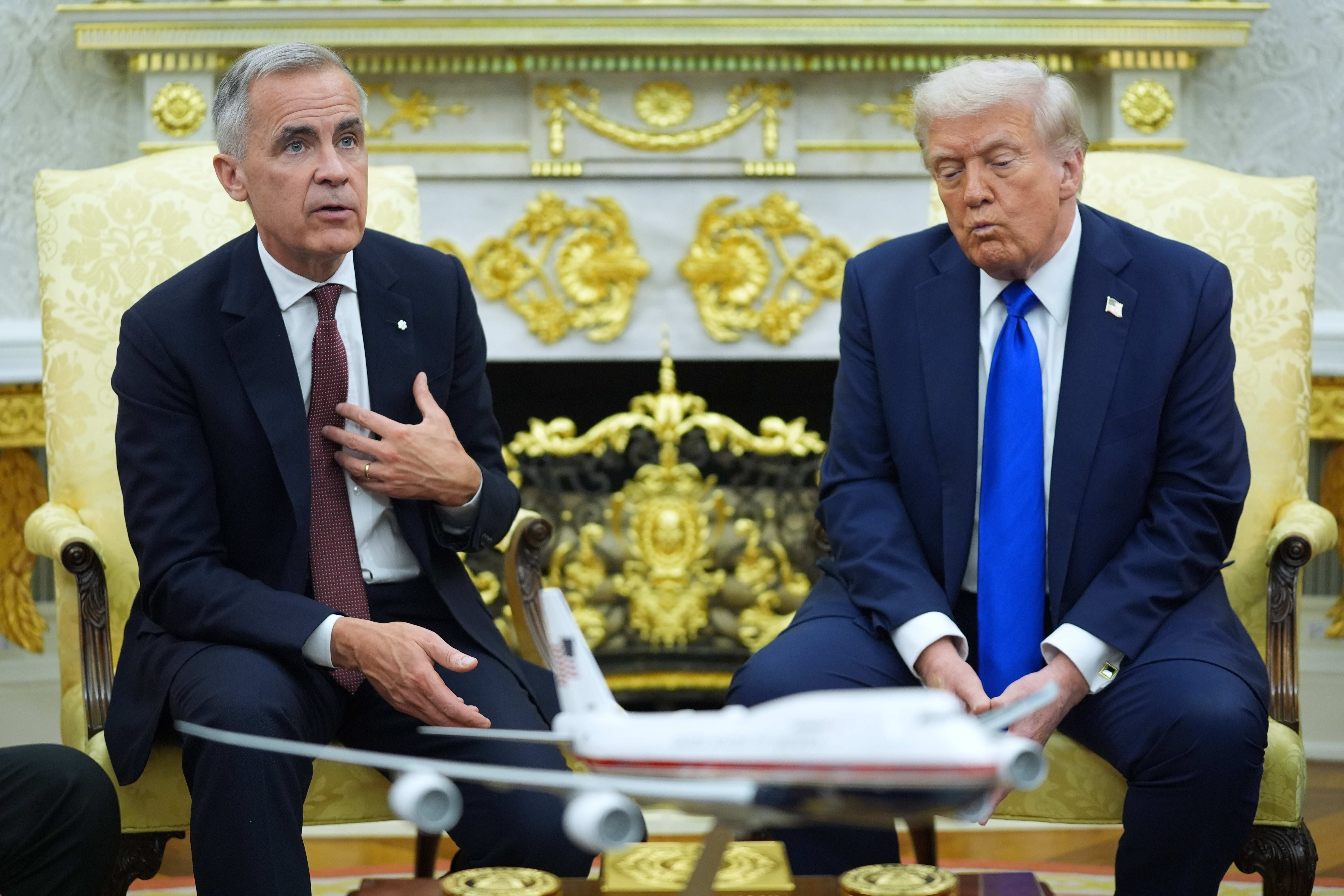 Trump and Canadian P.M. Carney exchange fighting words over Canadian sovereignty