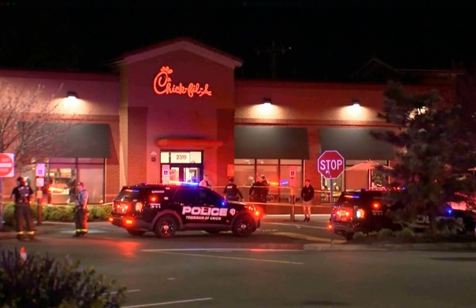 Police say 1 person killed and 6 injured in shooting at a Chick-fil-A in New Jersey