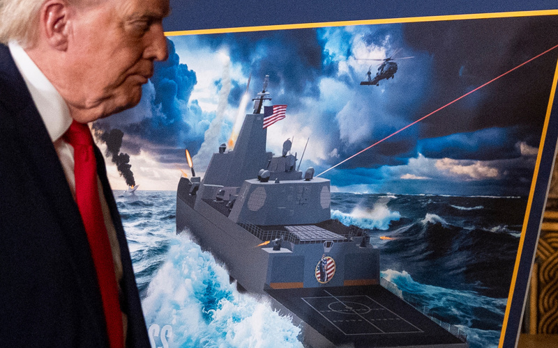 Trump announces plans for new Navy 'battleship' as part of a 'Golden Fleet'