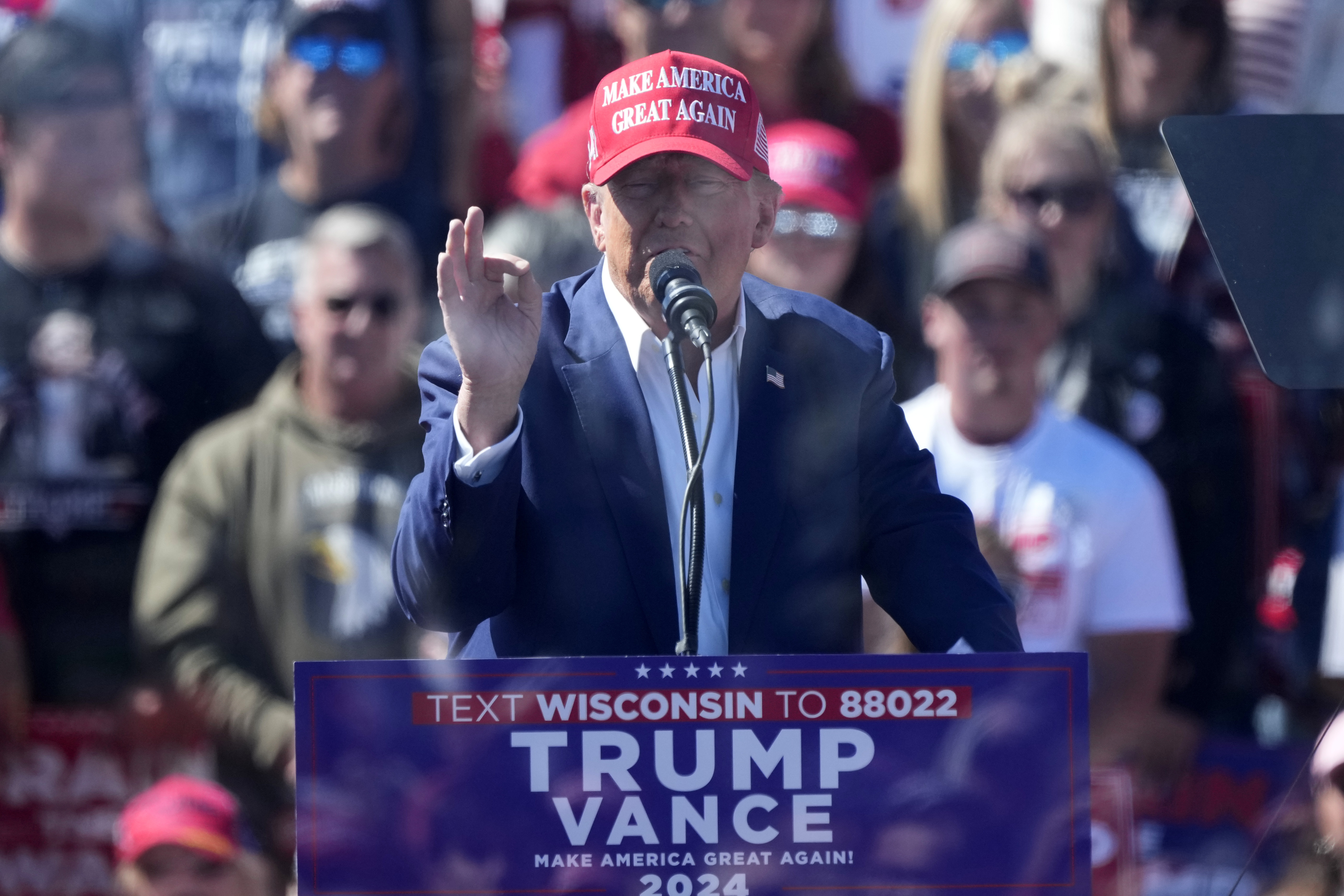 Trump campaigns in Wisconsin GOP stronghold ahead of debate with Harris