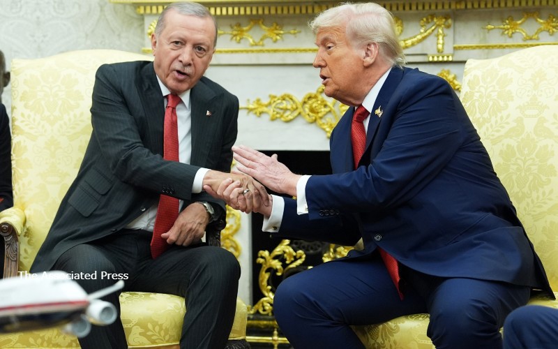 As Turkish president visits, Trump navigates security problems abroad and at home too