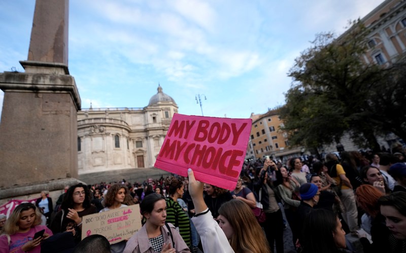 Italy's conservative leader wants women to hear another viewpoint on abortion