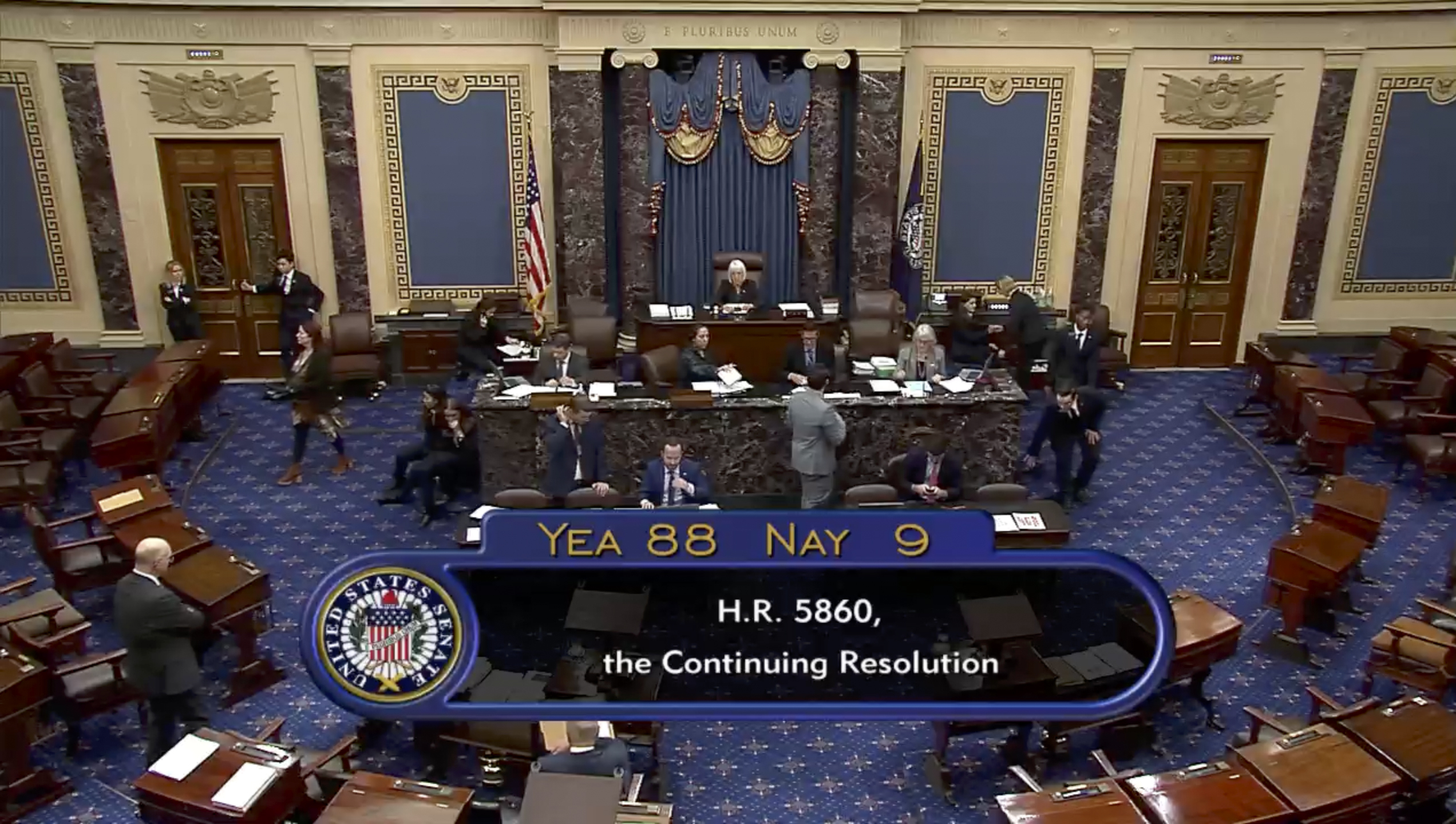 Threat of government shutdown ends as Congress passes a temporary funding plan and sends it to Biden
